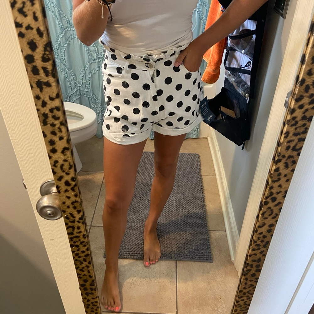 Polka dot cutoffs! NWT